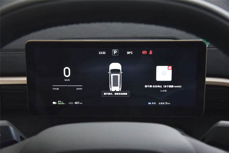 Nuevo coche Dongfeng Yipai E008 SUV eléctrico automático con tracción integral, versión máxima E Pai 008 636Max, SUV grande eléctrico.
