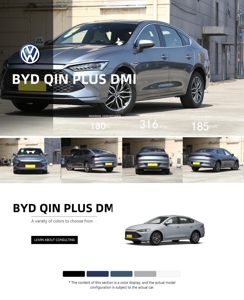 2021-2023 New Car Byd Phev Plug in Hybrid Electric Vehicles Qin Plus Dm-i New Energy Car Smart