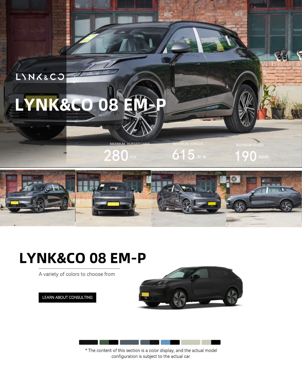 2025 LYNK & CO 08 EM-P Hybrid Electric Car New Energy Vehicle Used and New LYNK CO 08