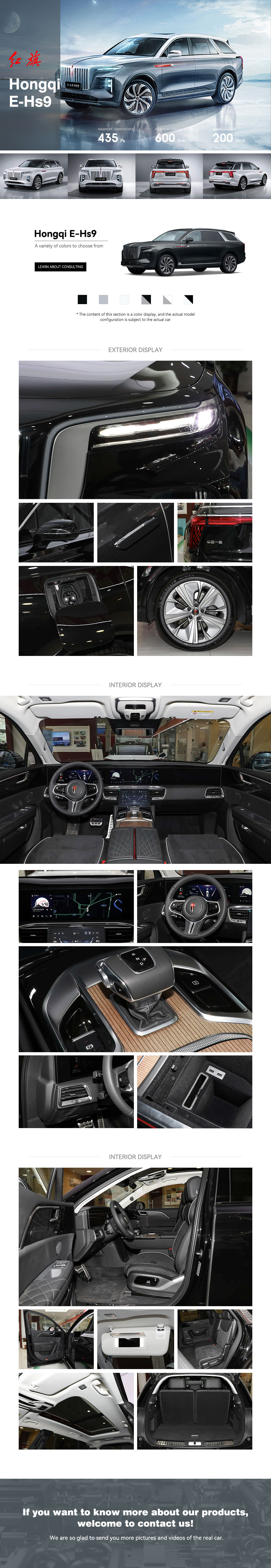 Used 2021 Hongqi E-HS9 Car Electric Car