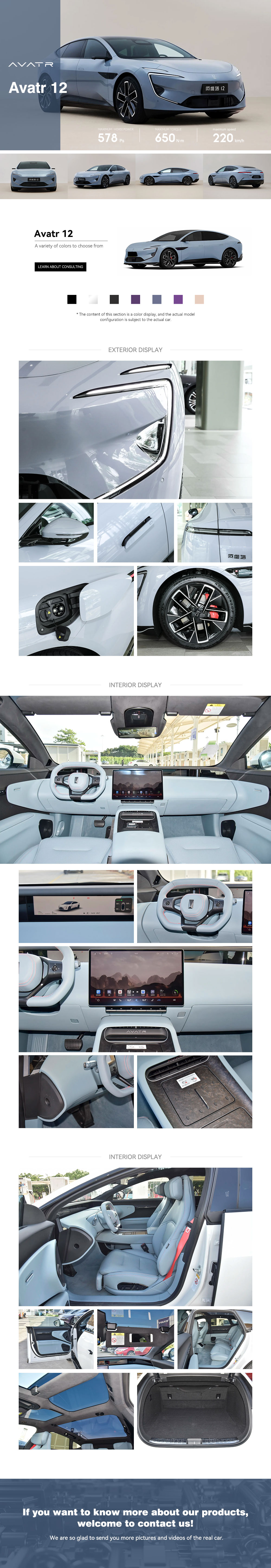 2025 High Speed Changan Avatr 12 Electric Car China Brand Long Life Mpv Electric Vehicles 2024 Avatr 12 From Changan