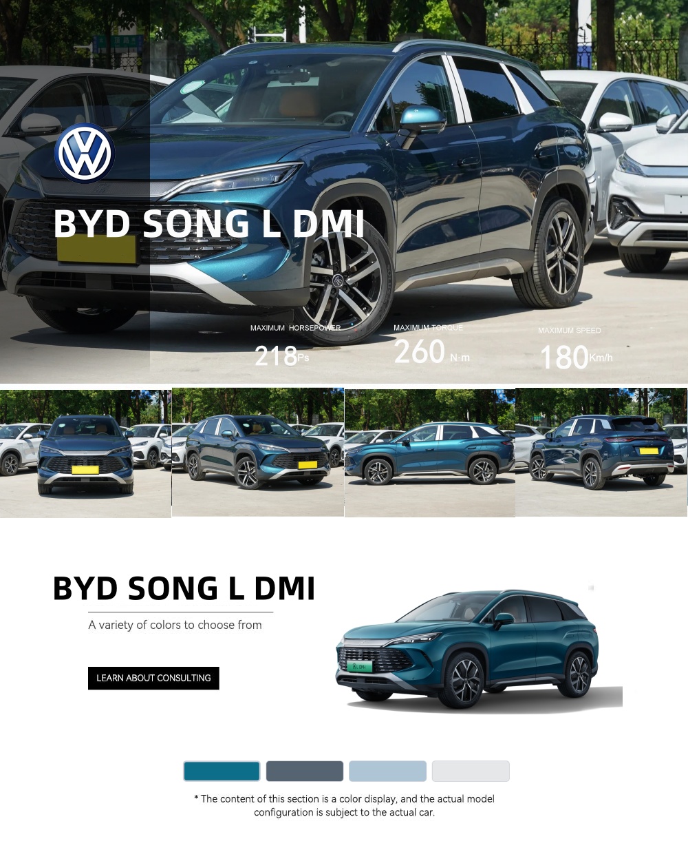 Byd Song L Dm SUV eléctrico Vehículo de nueva energía Byd Song L híbrido Song L Dmi Dm-i 2024 2025