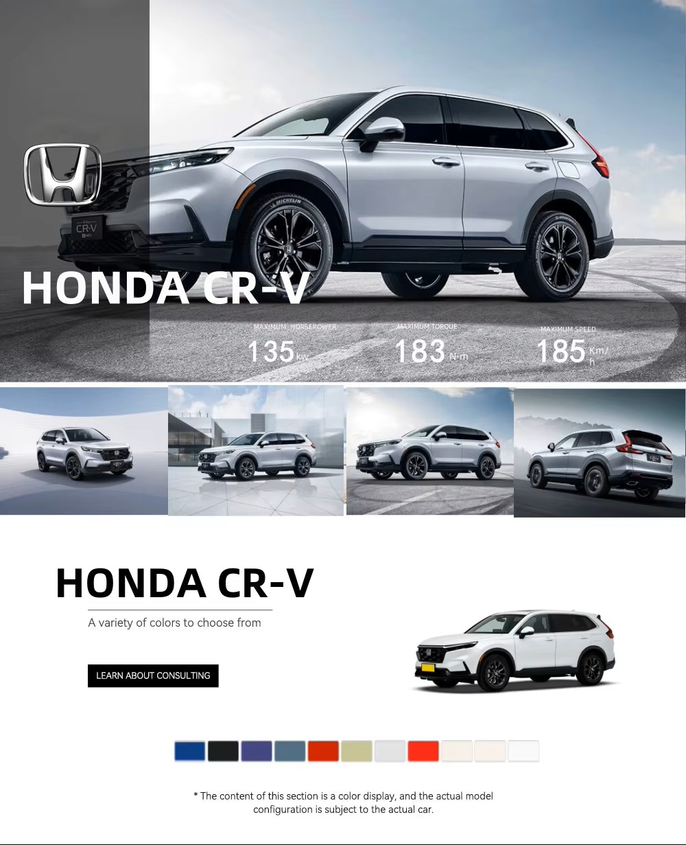 2023 New Gasoline SUV Honda CRV Cars
