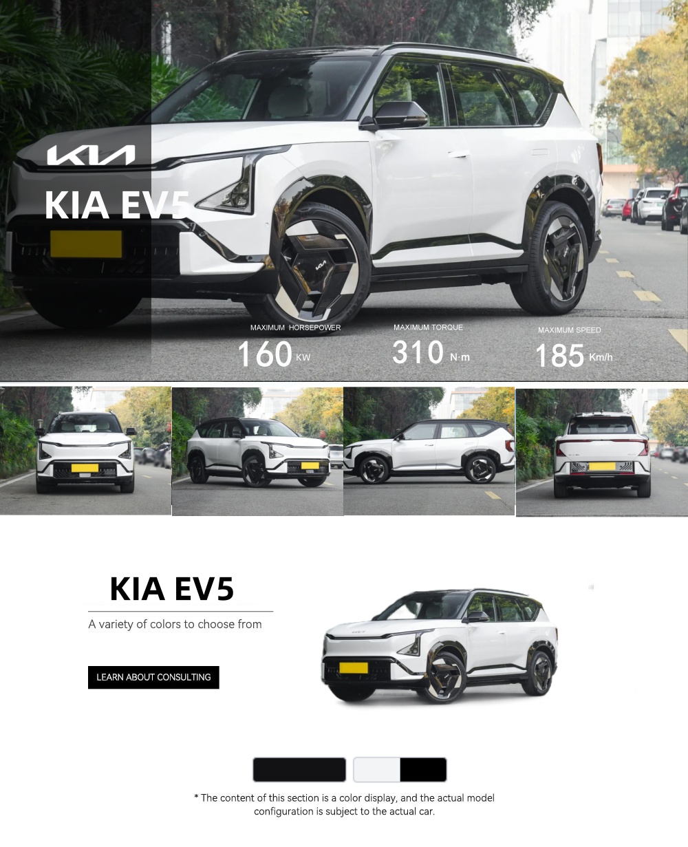 Electric Cars Price 2024 Kia EV5 530km Range Electric SUV New Energy Car