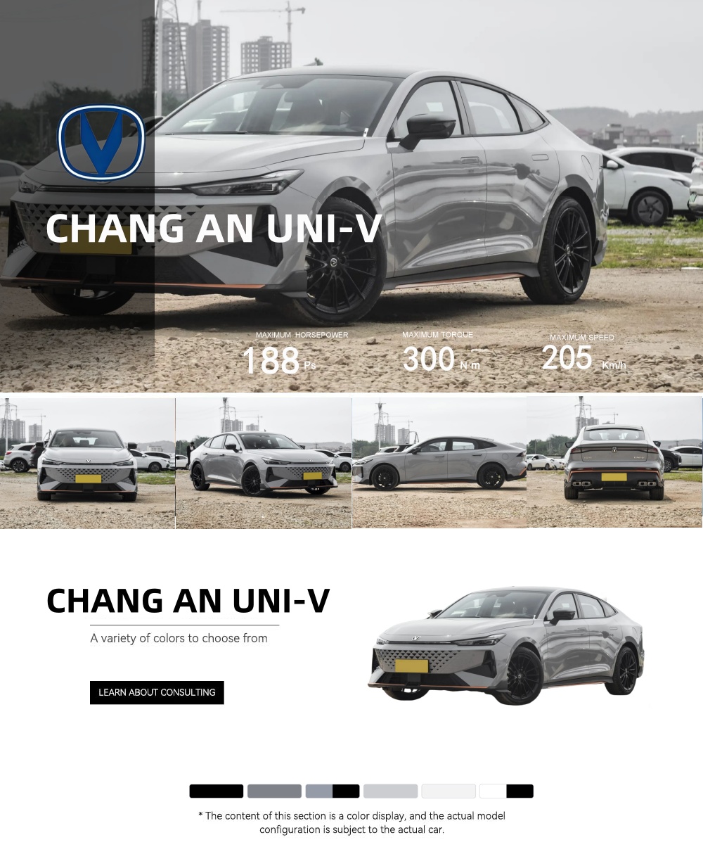 Changan UniV 2024 1.5T haute performance, Changan Univ, nouvelle voiture Changan Uni-V
