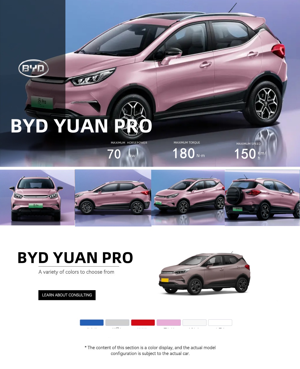 Cheap Price Electric Mini Suv BYD Yuan Pro Electric Car Suv Byd Electric Car