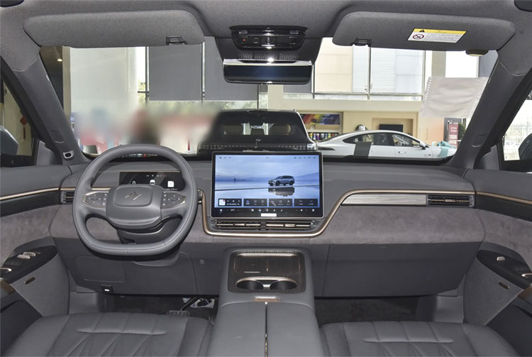 Nuevo coche Dongfeng Yipai E008 SUV eléctrico automático con tracción integral, versión máxima E Pai 008 636Max, SUV grande eléctrico.