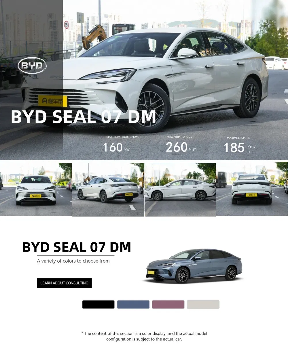 Best Selling Byd Seal 07 Dm-I Hybrid 1.5t High Quality Electric Byd Sedan Cruising Range New Energy Vehicle