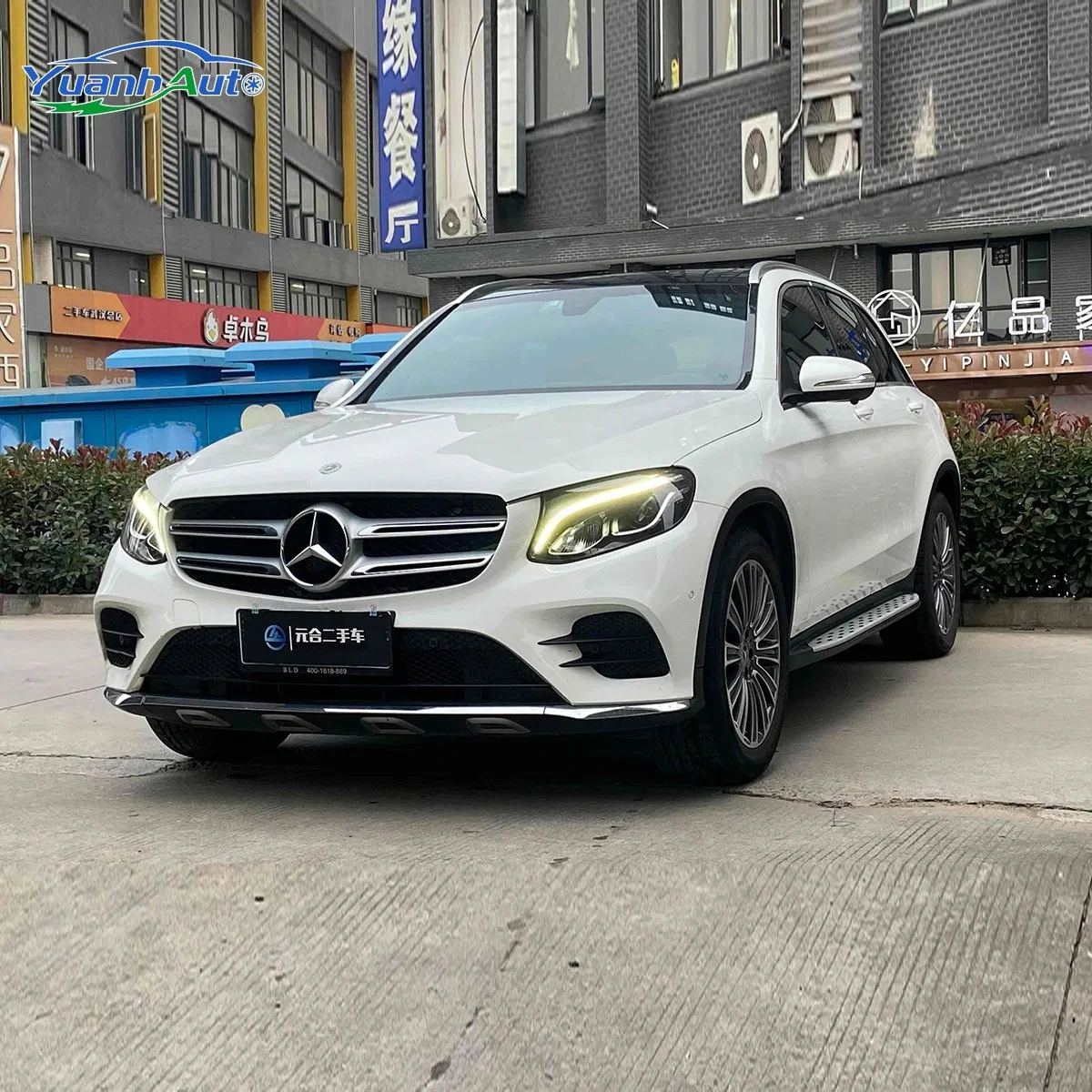 Mercedes Benz GLC 260 4MATIC SUV de lujo usado de 2017, cómodo, gasolina.